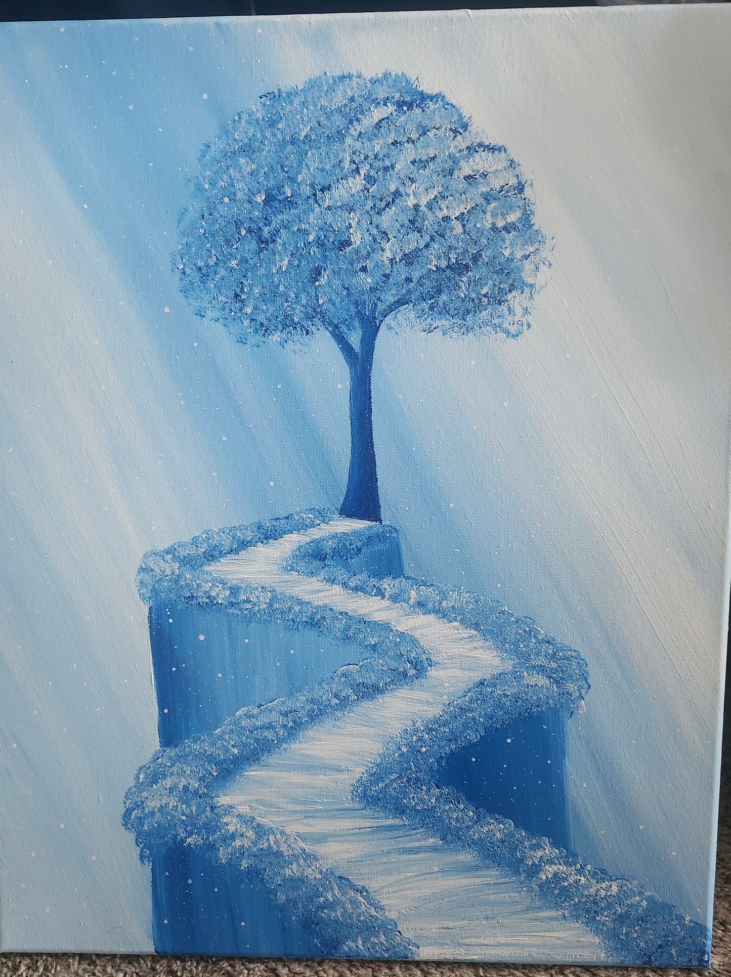 Blueberry Road - Original Acrylic Painting