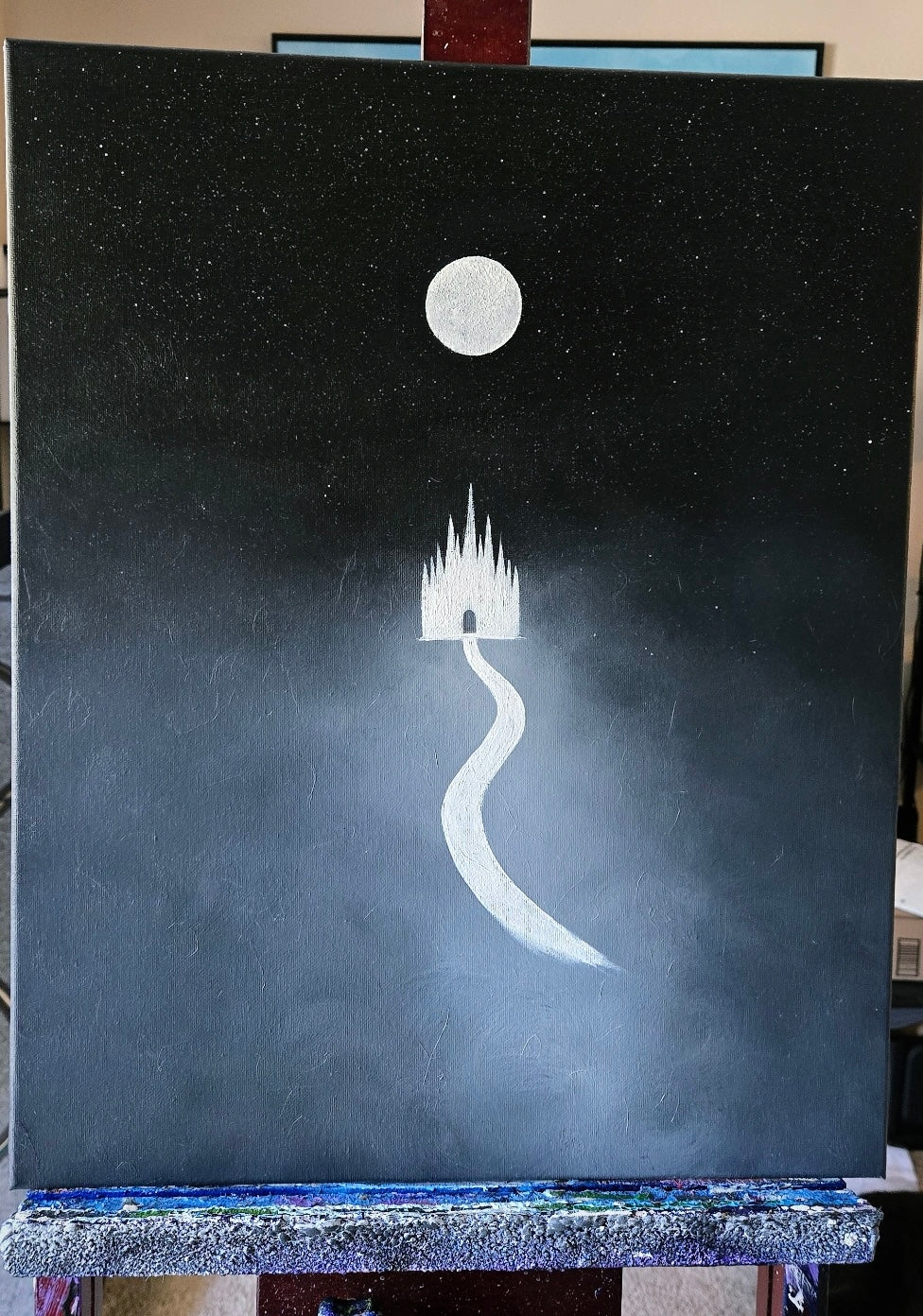 Through The Mist - Original Acrylic Painting