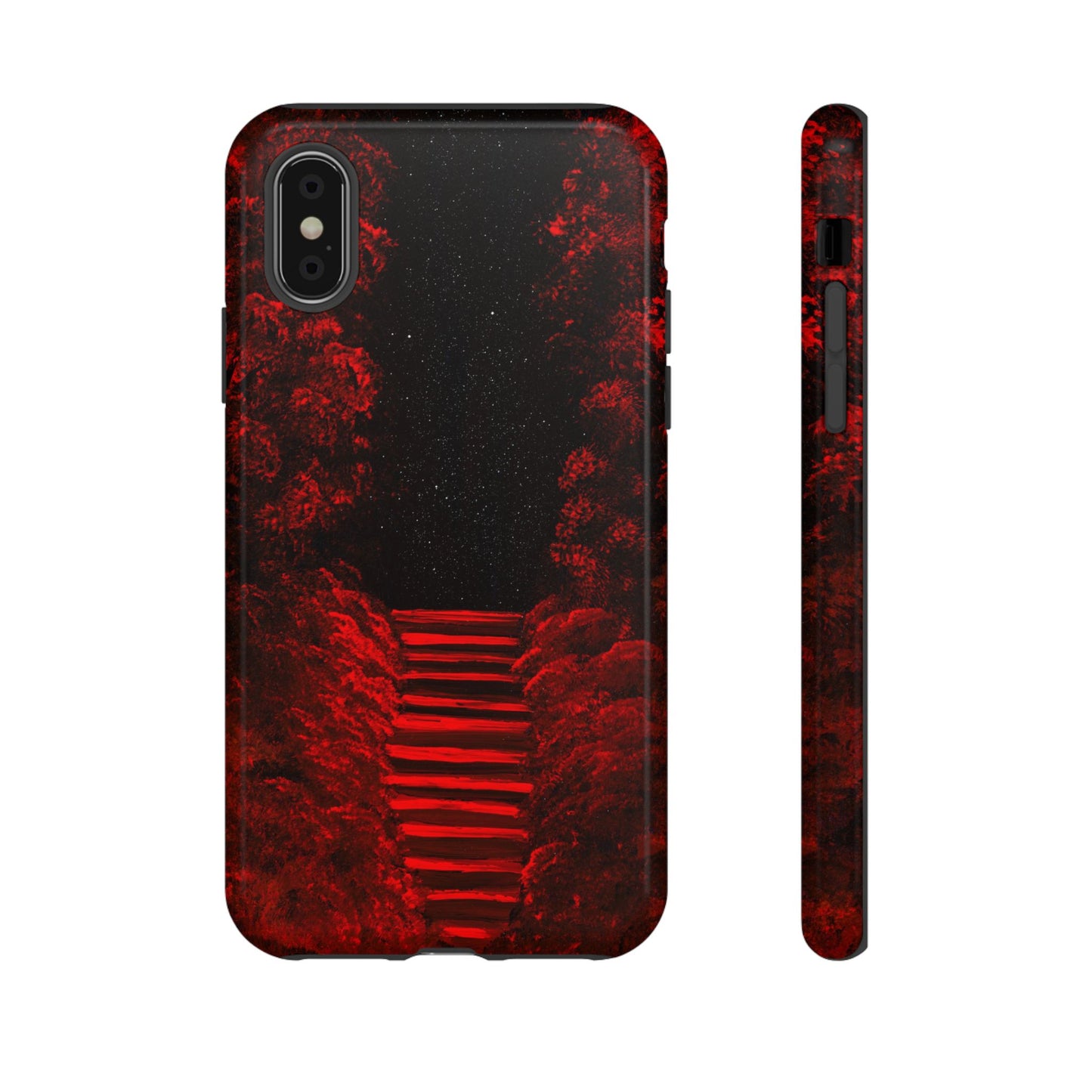 Phone case mockup featuring Skybreak artwork by Lunar Lullabies