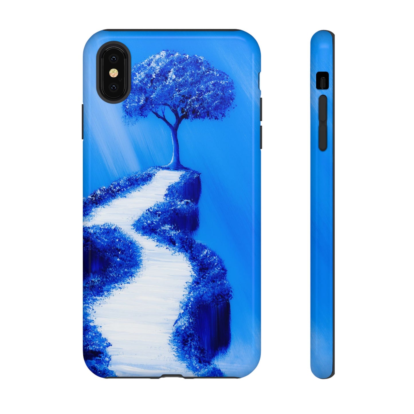 Phone case mockup featuring Reflections Point artwork by Lunar Lullabies