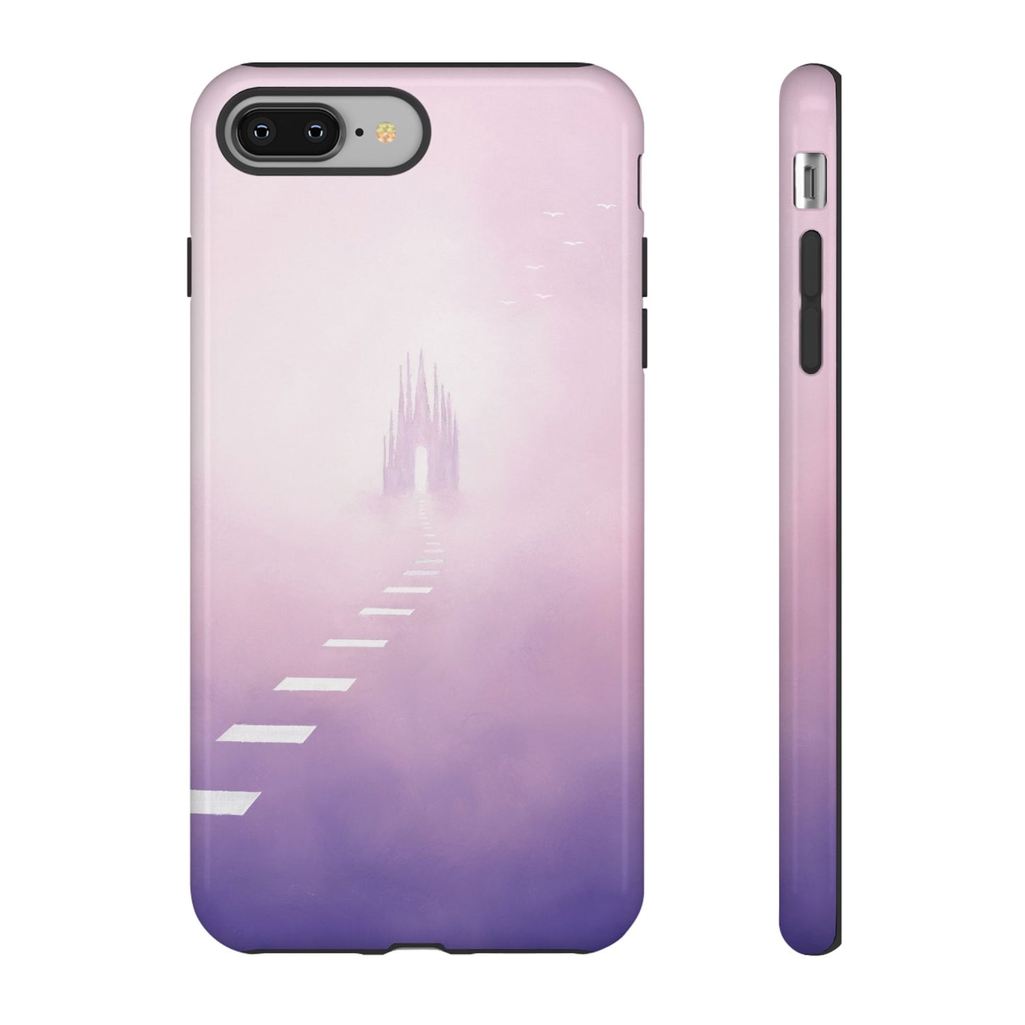 Phone case mockup featuring Innocence Return artwork by Lunar Lullabies