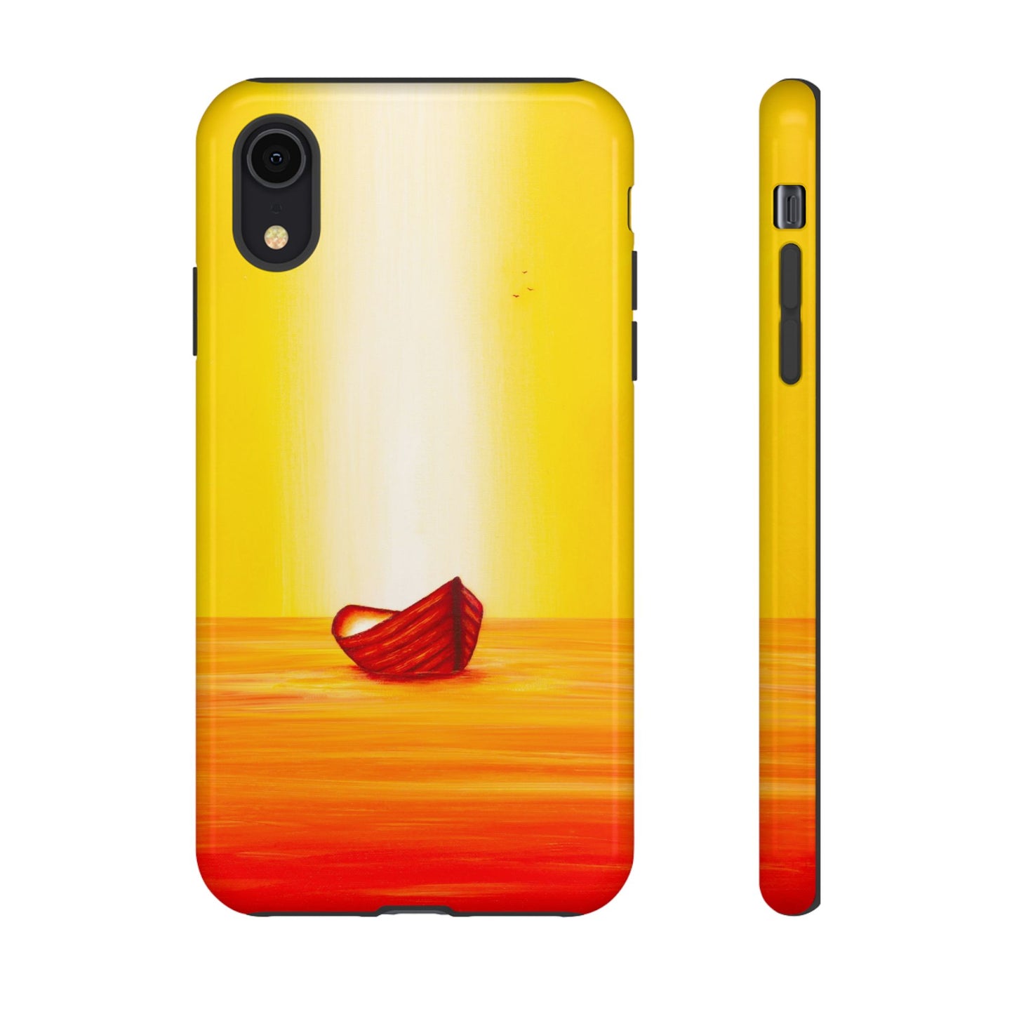 Phone case mockup featuring Sea of Possibilities artwork by Lunar Lullabies