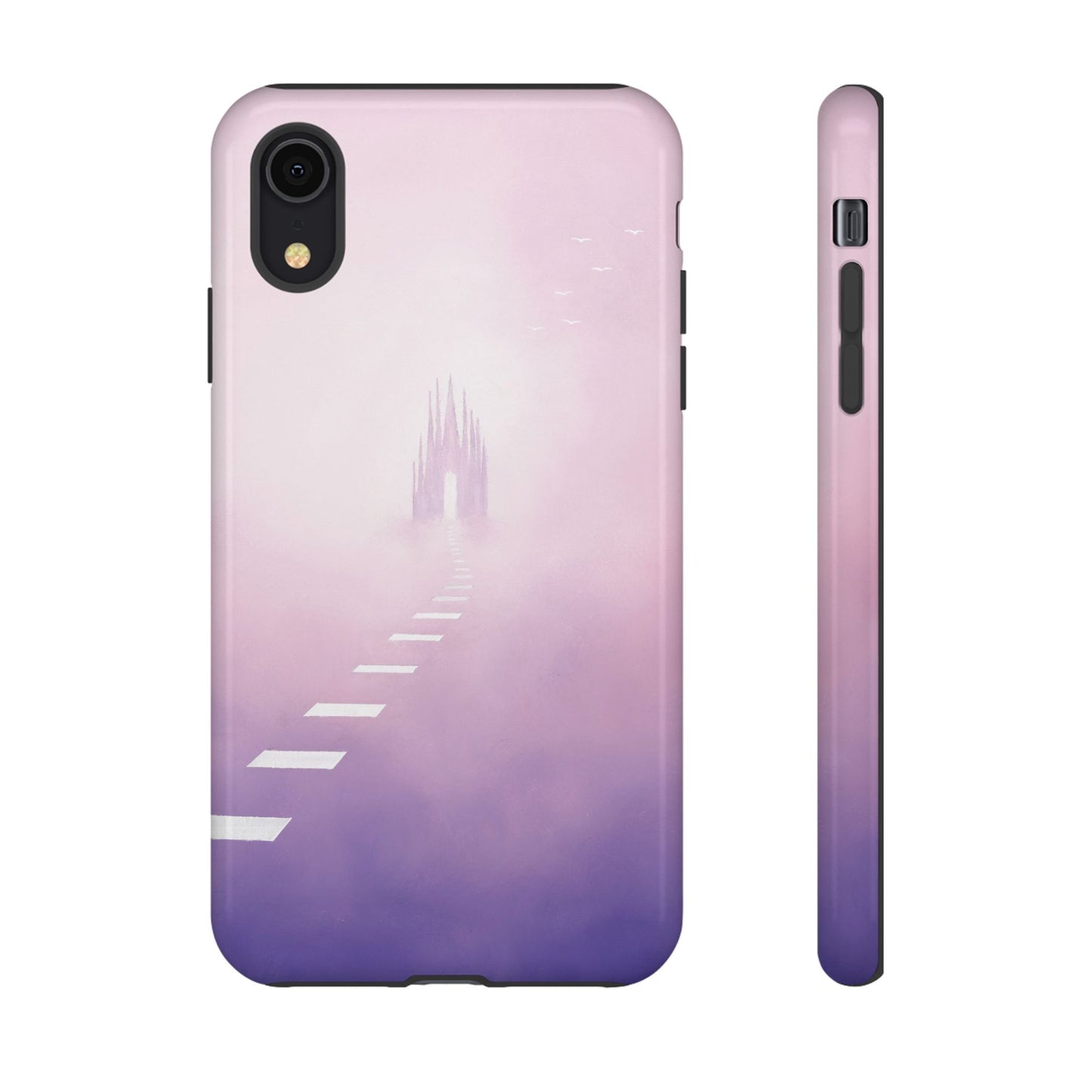Phone case mockup featuring Innocence Return artwork by Lunar Lullabies
