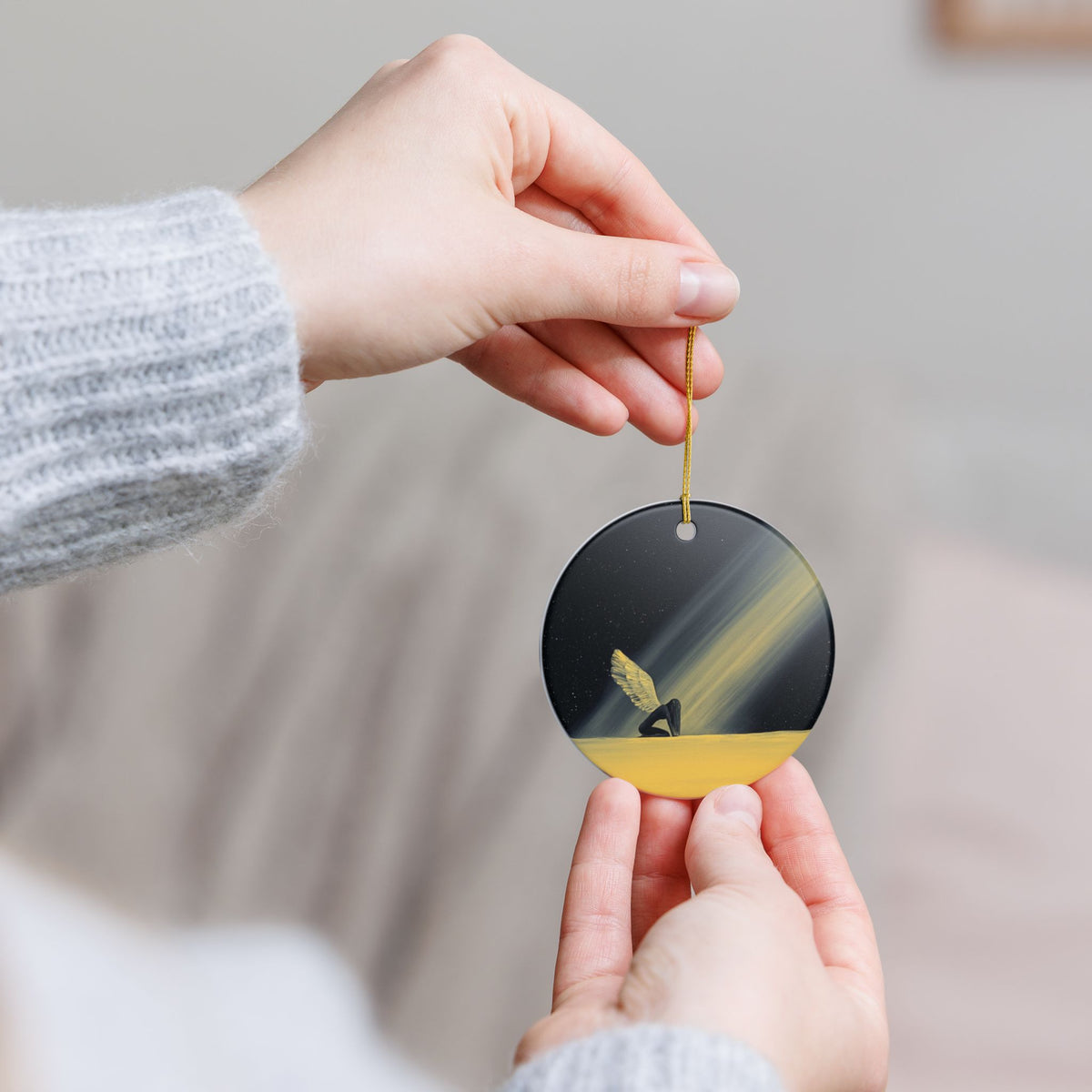 Space Between Ceramic Holiday Ornament