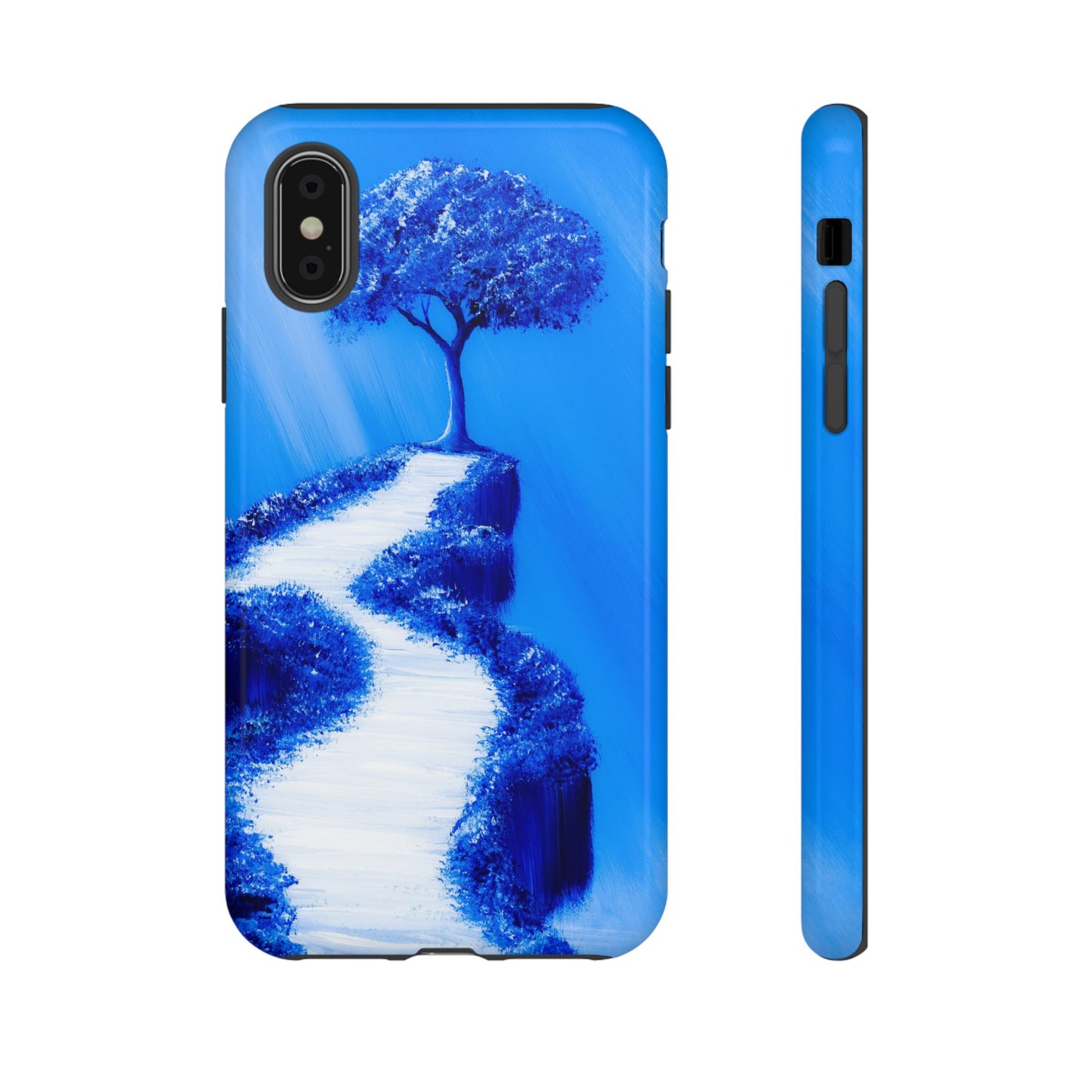 Phone case mockup featuring Reflections Point artwork by Lunar Lullabies