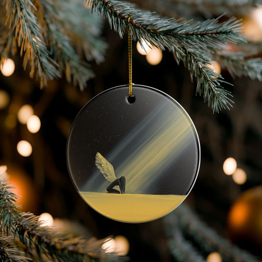 Space Between Ceramic Holiday Ornament