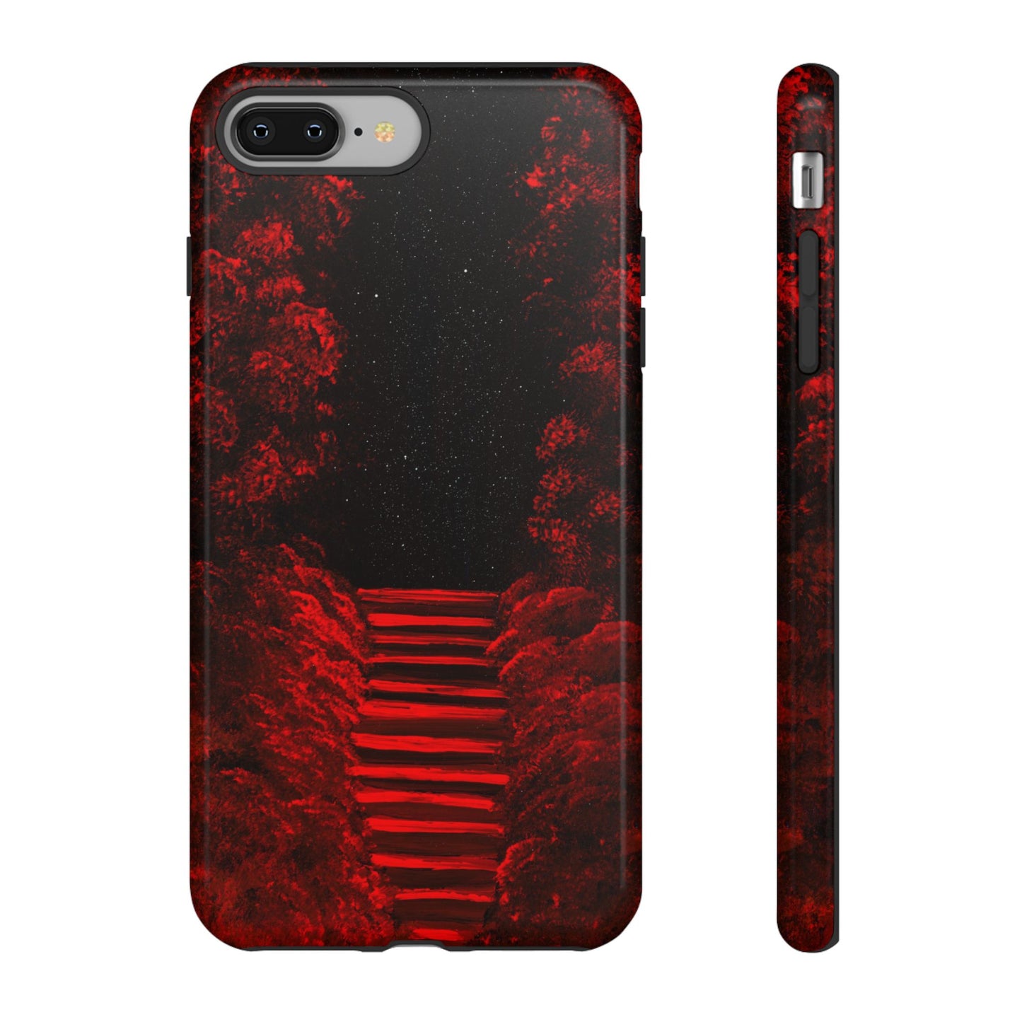 Phone case mockup featuring Skybreak artwork by Lunar Lullabies