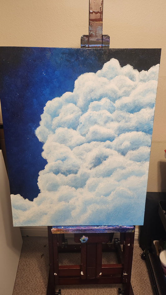 Beneath the Clouds - Original Acrylic Painting