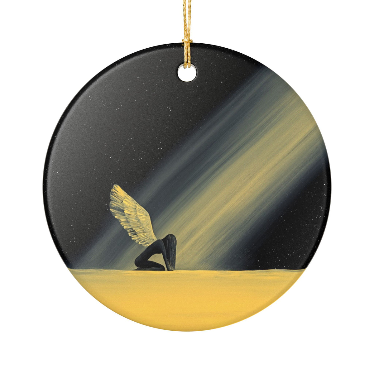 Space Between Ceramic Holiday Ornament