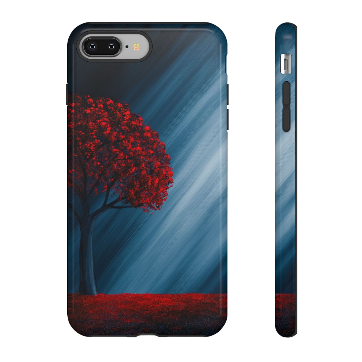 Phone case mockup featuring Crimsons Promise artwork by Lunar Lullabies