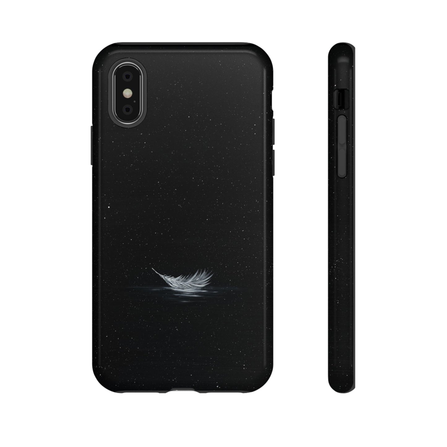 Phone case mockup featuring Stillness Speaks artwork by Lunar Lullabies