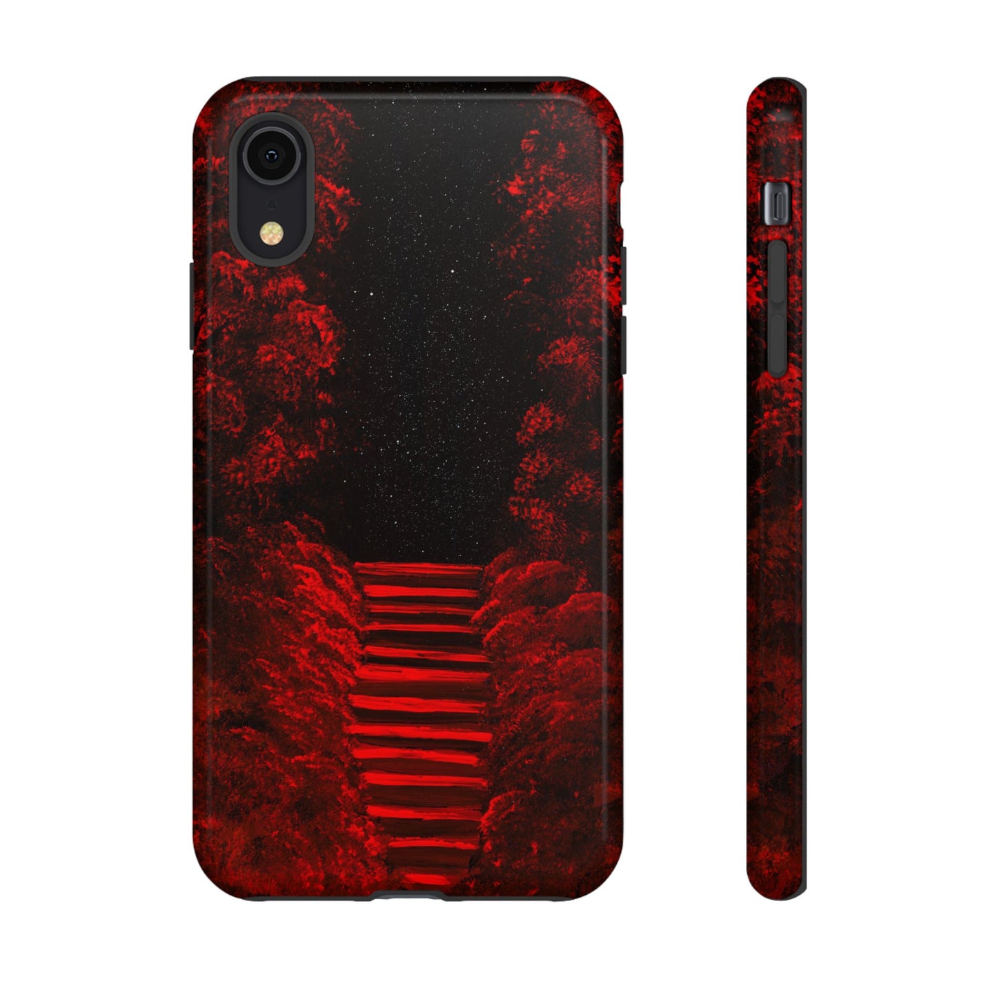 Phone case mockup featuring Skybreak artwork by Lunar Lullabies