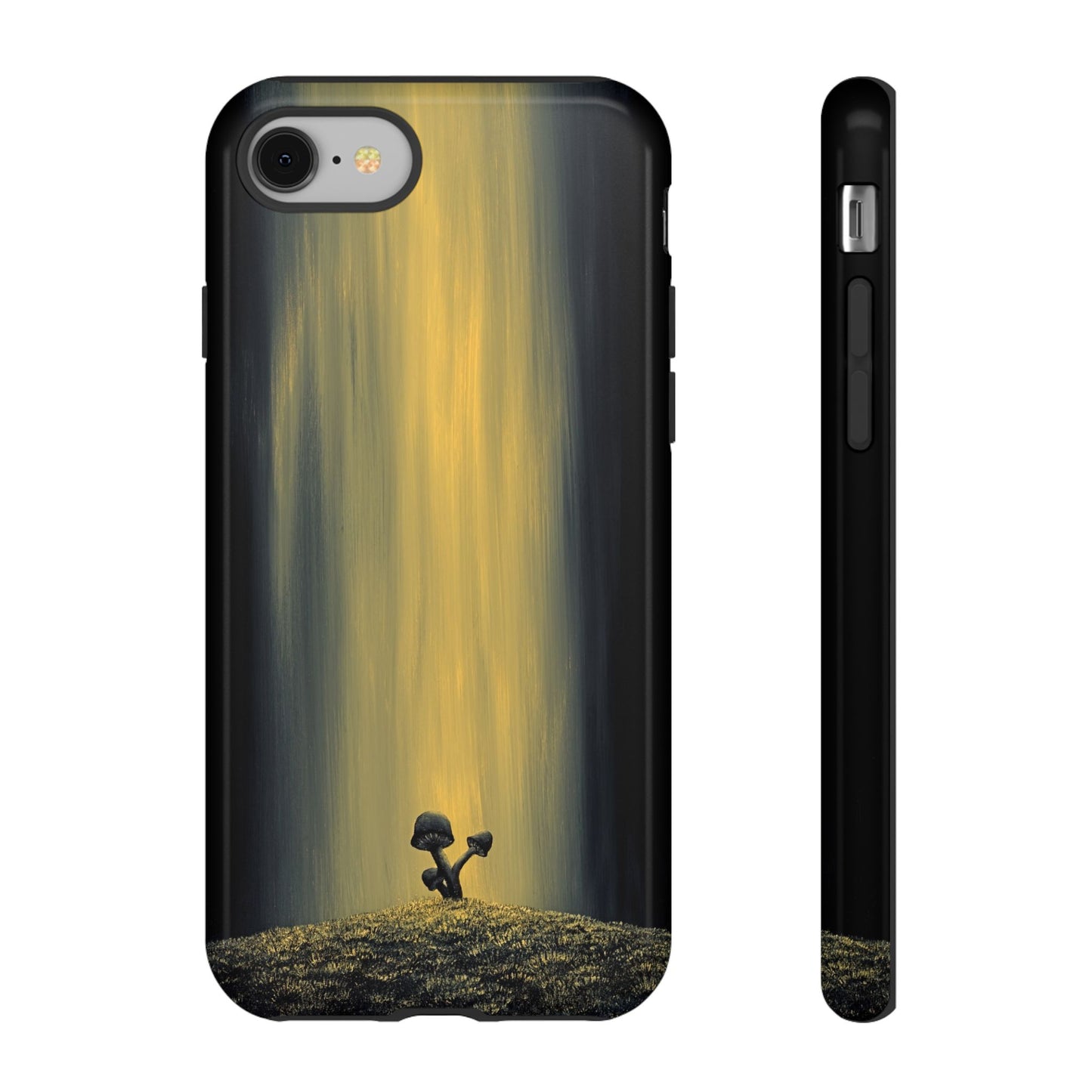 Phone case mockup featuring Ground Break artwork by Lunar Lullabies