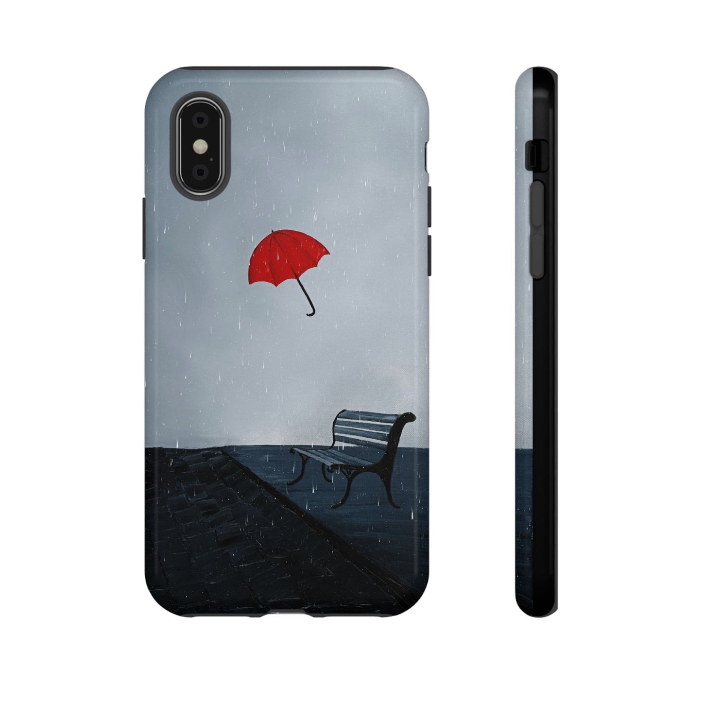 Phone case mockup featuring Unbroken Remains artwork by Lunar Lullabies