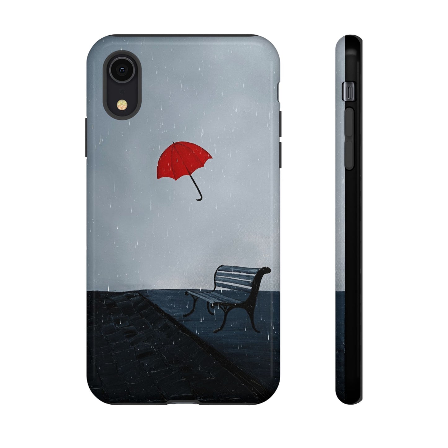 Phone case mockup featuring Unbroken Remains artwork by Lunar Lullabies