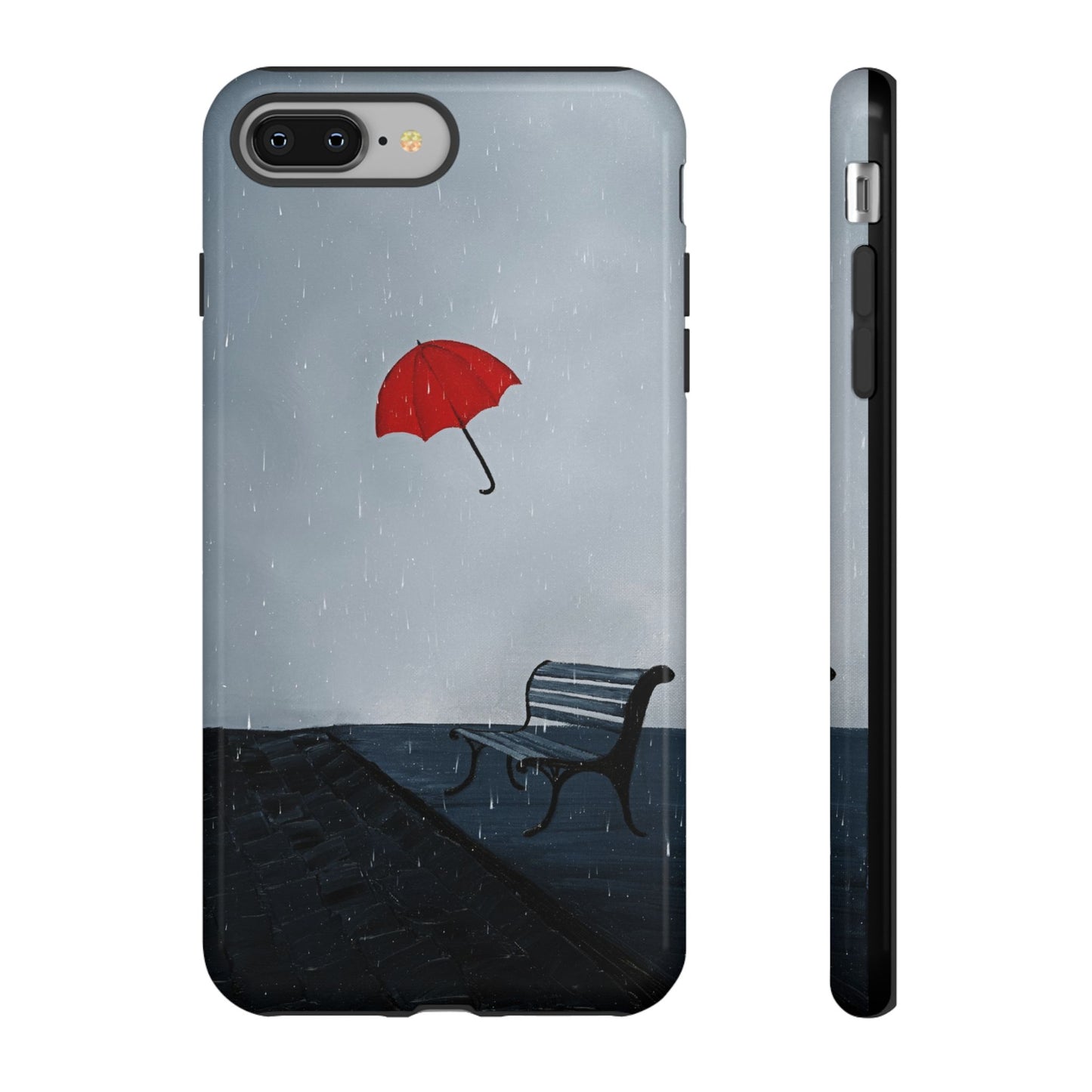 Phone case mockup featuring Unbroken Remains artwork by Lunar Lullabies