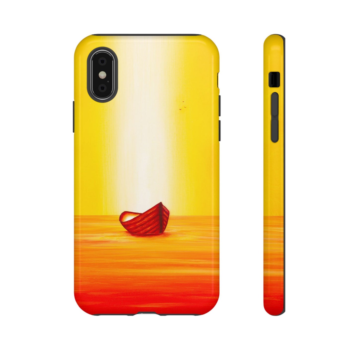 Phone case mockup featuring Sea of Possibilities artwork by Lunar Lullabies