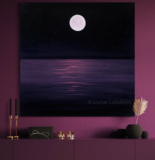 Moonlight Reflections - Original Acrylic Painting