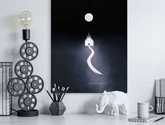 Through The Mist - Original Acrylic Painting